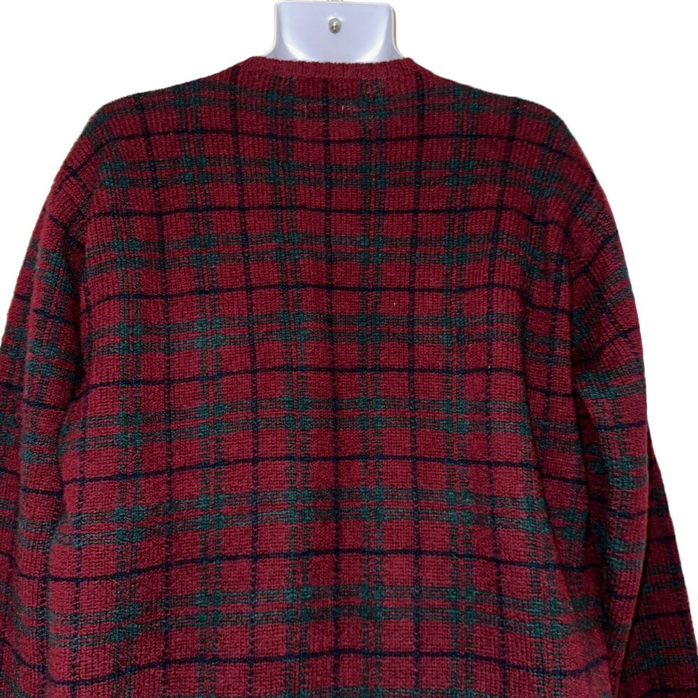 Rare Vintage Ralph Lauren Mallard Duck Sweater Mens L Wool Plaid Christmas - Picture 7 of 11